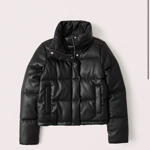 Ci Sono Faux leather puffer jacket